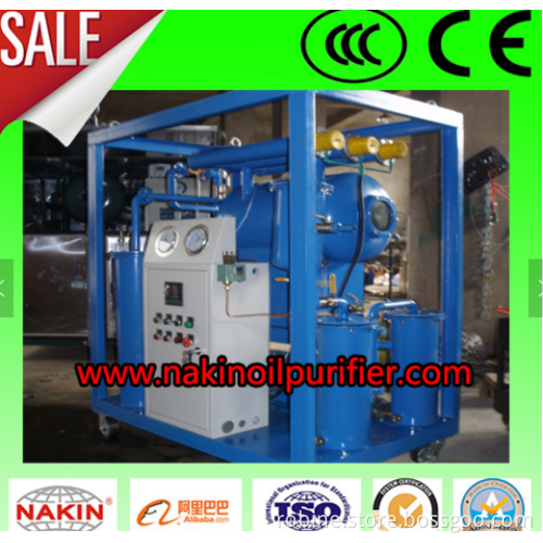 NAKIN ZY single stages vacuum insulating oil purifier/transformer oil filter machine/oil filtration